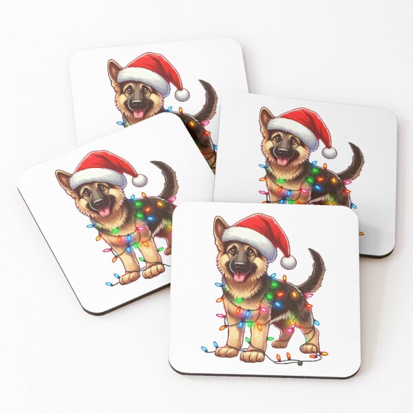 Item preview, German Shepherd Dog Christmas designed and sold by doodIllustrate.