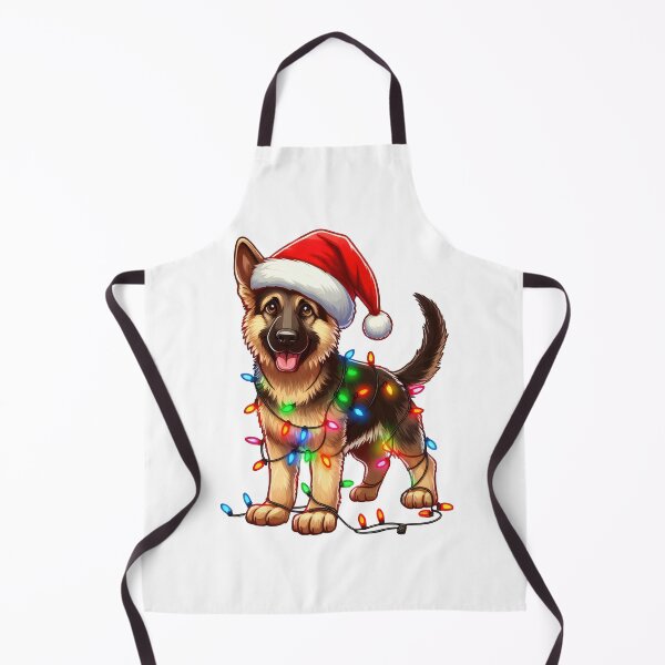Artikelvorschau, Deutscher Schäferhund Weihnachten entworfen und verkauft von doodIllustrate.