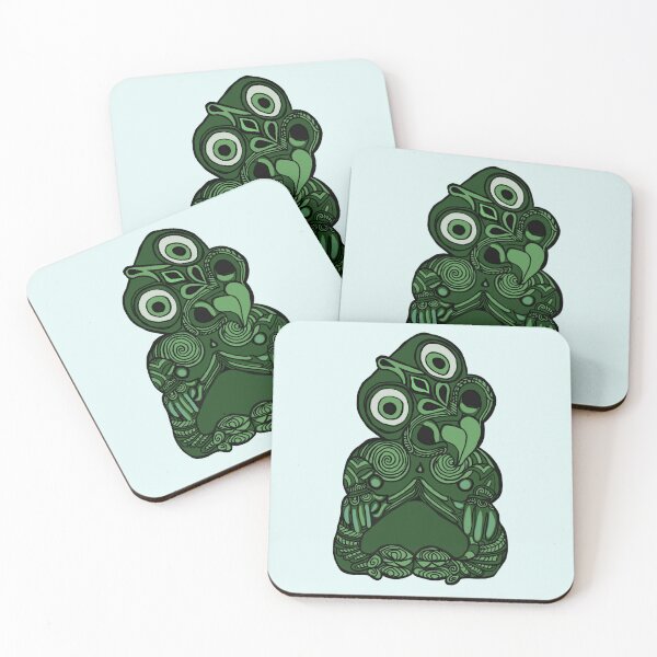 Item preview, Green Maori Tiki designed and sold by EurekaRoad.