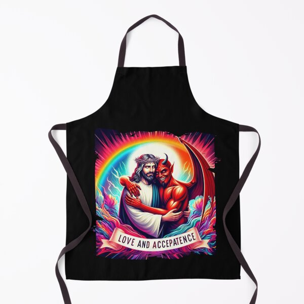 Item preview, Jesus and Lucifer Embracing – "Love and Acceptance" Illustration designed and sold by Hungry-Murphy.