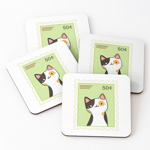 Item preview, Kawaii Calico Kitty Stamp designed and sold by kawaiilife.