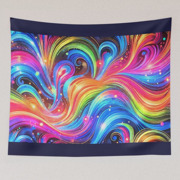 Item preview, Radiant Flow - Dance of Vibrant Waves II designed and sold by WheelieGdArt.