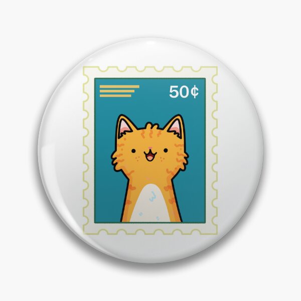 Item preview, Kawaii Orange Kitty Stamp designed and sold by kawaiilife.