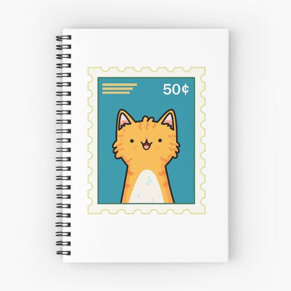 Item preview, Kawaii Orange Kitty Stamp designed and sold by kawaiilife.