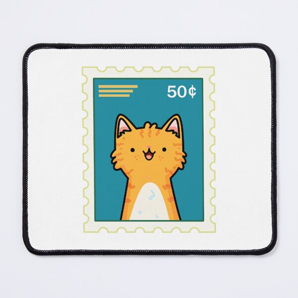 Item preview, Kawaii Orange Kitty Stamp designed and sold by kawaiilife.