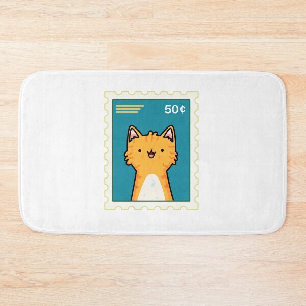 Item preview, Kawaii Orange Kitty Stamp designed and sold by kawaiilife.