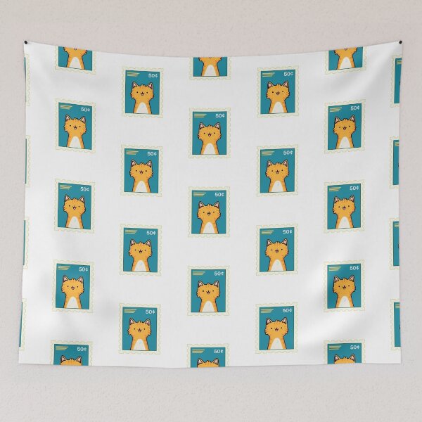 Item preview, Kawaii Orange Kitty Stamp designed and sold by kawaiilife.