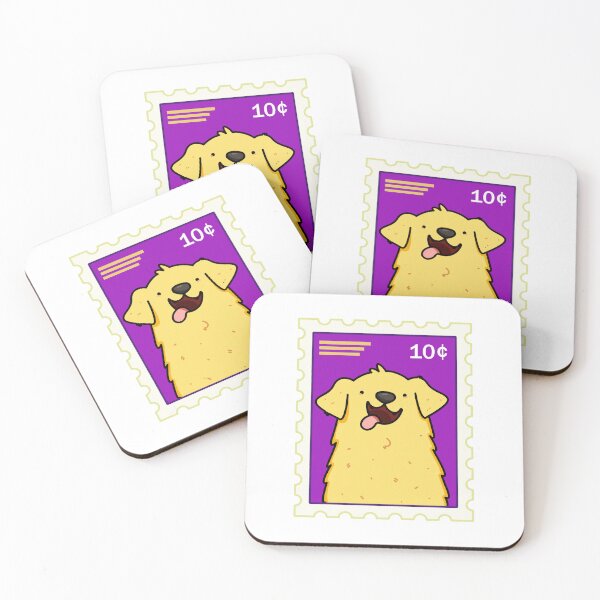 Item preview, Kawaii Golden Retriever Dog Stamp designed and sold by kawaiilife.