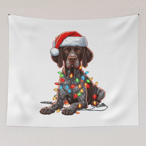 Item preview, German Shorthaired Pointer Dog Christmas designed and sold by doodIllustrate.