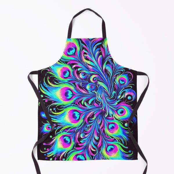 Item preview, Neon Majesty - Illuminated Peacock Feathers designed and sold by WheelieGdArt.