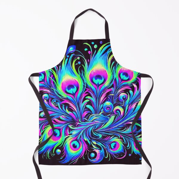 Item preview, Neon Majesty - Illuminated Peacock Feathers II designed and sold by WheelieGdArt.