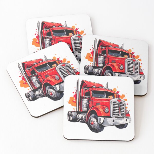 Item preview, Red Truck – Vintage Vehicle Art and Classic  designed and sold by BubbleSpy.