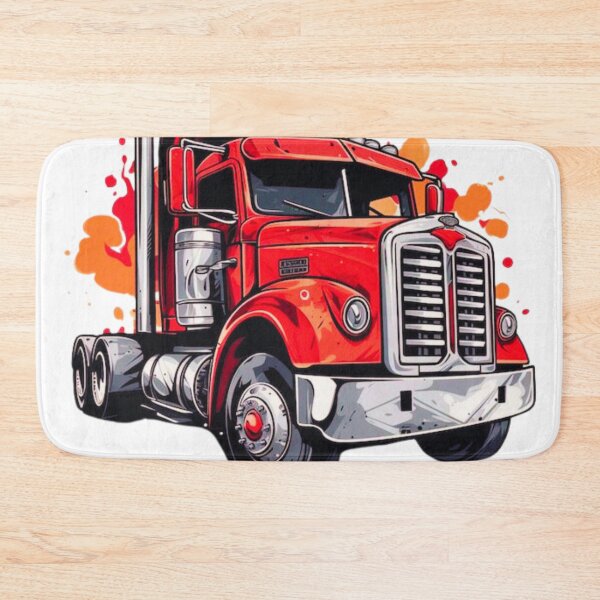 Item preview, Red Truck – Vintage Vehicle Art and Classic  designed and sold by BubbleSpy.