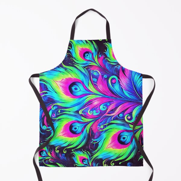 Item preview, Neon Feather Dreamscape - Peacock Fantasy designed and sold by WheelieGdArt.