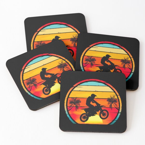 Item preview, Motorcycle Vintage Sunset – Retro Biker Adventure Art designed and sold by BubbleSpy.