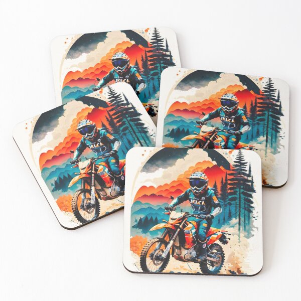 Item preview, Racing Motocross Rider – Extreme Dirt Bike Action Art designed and sold by BubbleSpy.