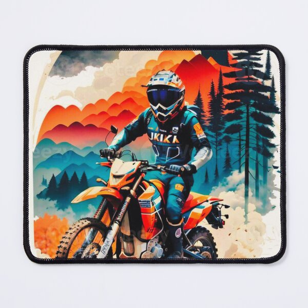 Item preview, Racing Motocross Rider – Extreme Dirt Bike Action Art designed and sold by BubbleSpy.