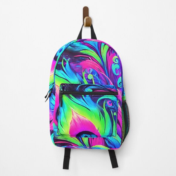 Item preview, Neon Feather Dreamscape - Peacock Fantasy II designed and sold by WheelieGdArt.