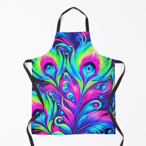 Item preview, Neon Feather Dreamscape - Peacock Fantasy II designed and sold by WheelieGdArt.