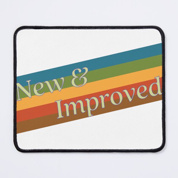 Item preview, "Retro, New and Improved" Quote designed and sold by HuzzaCreative.