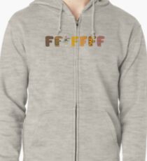FFFFFFF - Celebration of Food Zipped Hoodie