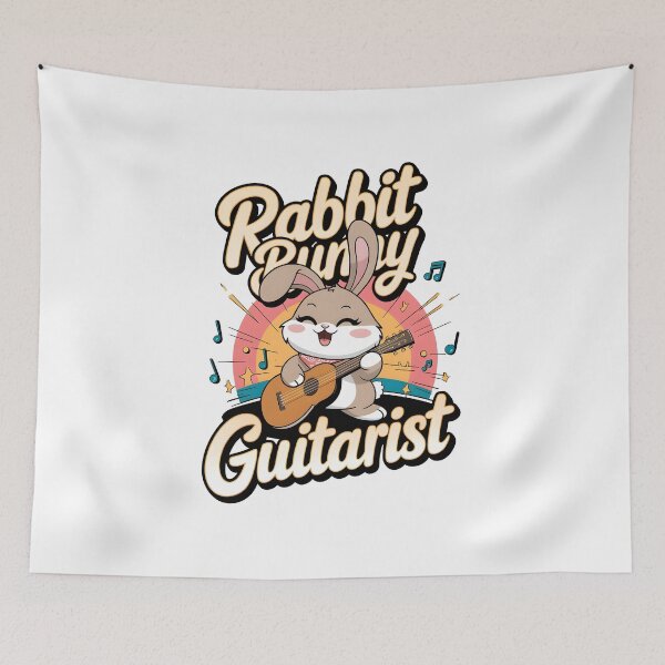 Item preview, Rabbit Bunny Guitarist Perfect for music lovers, bunny fans, and anyone who enjoys cute and fun designs. designed and sold by criticalzon.