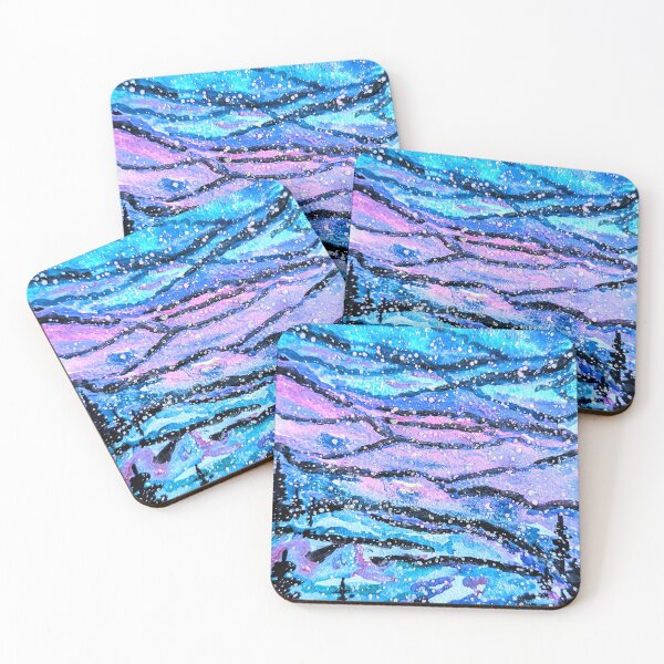 Item preview, Aurora Borealis Hills designed and sold by CarolNArt.