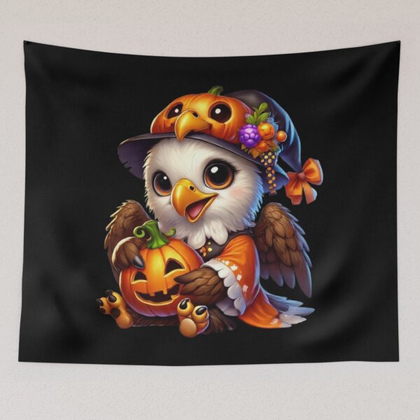 Item preview, The Wizard Eagle and his Enchanted Pumpkin designed and sold by AmigosFurEver.