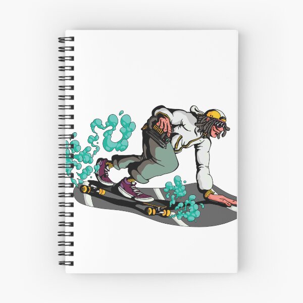 Item preview, Man Longboarding Illustration | Cool Skateboarding Design designed and sold by TurtleDojo.