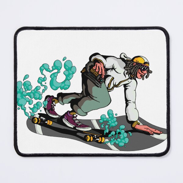 Item preview, Man Longboarding Illustration | Cool Skateboarding Design designed and sold by TurtleDojo.
