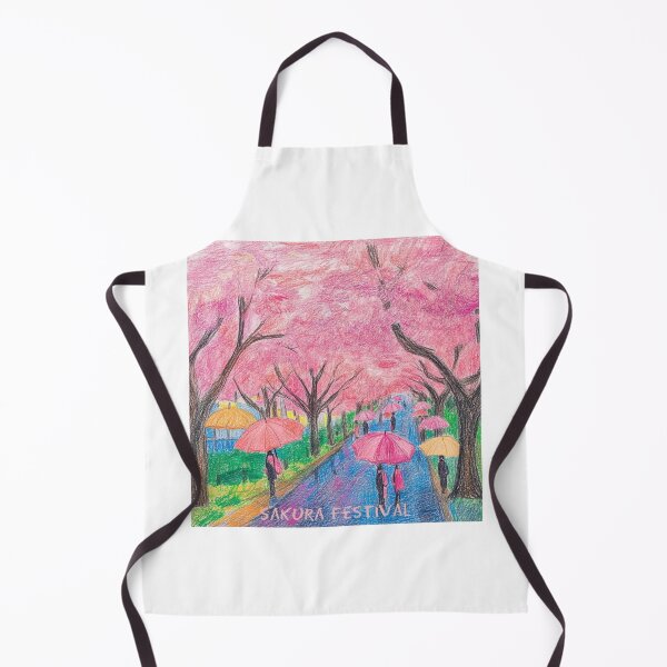 Item preview, Cherry Blossom Rainwalk - Crayon Art designed and sold by myfavoritesm4.
