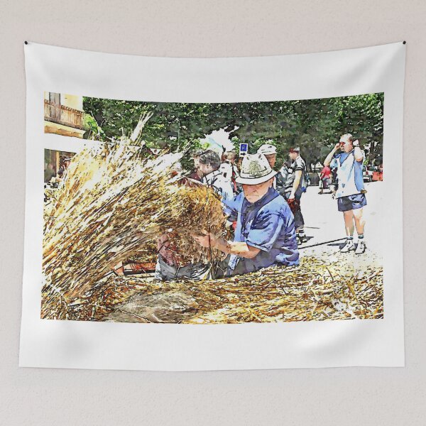 Item preview, Peasants with grain bundles in the square designed and sold by Giuseppe Cocco.