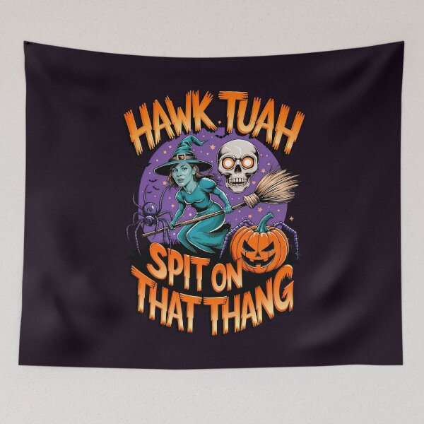 Item preview, Halloween Hawk Tuah Spit On That Thang Meme designed and sold by TheArtOfPat.