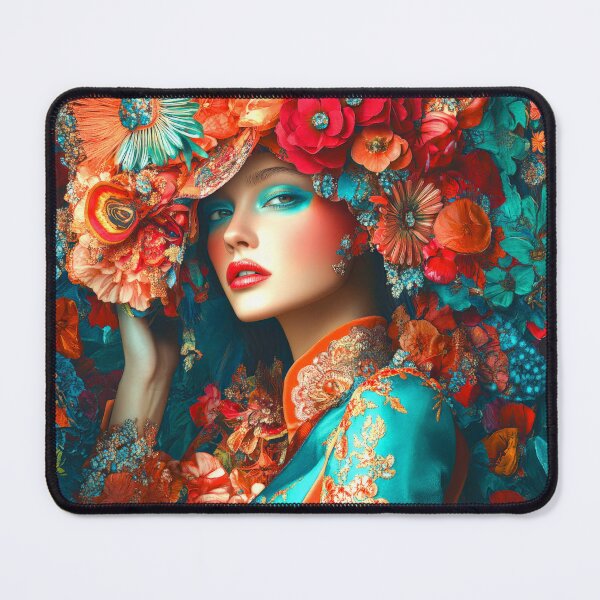 Item preview, The Flower Woman Covered In Colorful Flowers designed and sold by Store With Cool Stuff.