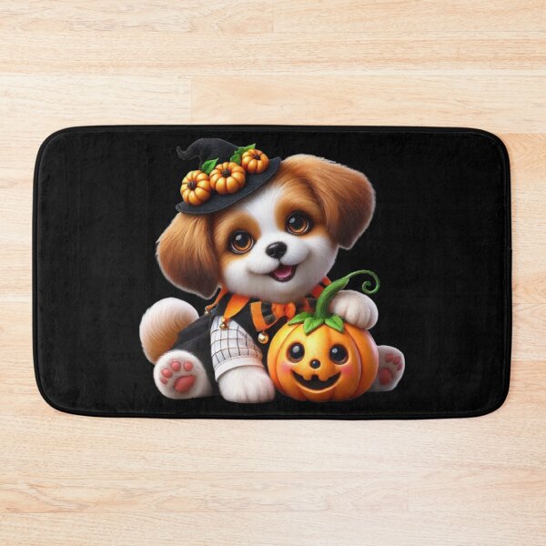 Item preview, The witch puppy and his accomplice pumpkin designed and sold by AmigosFurEver.