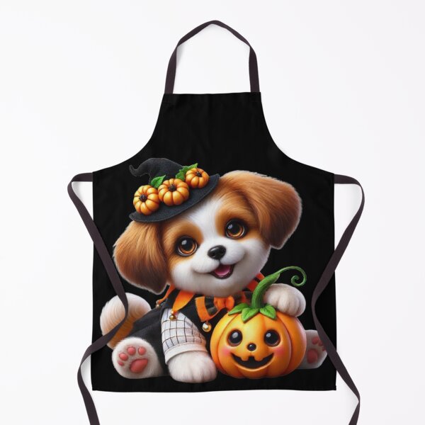 Item preview, The witch puppy and his accomplice pumpkin designed and sold by AmigosFurEver.