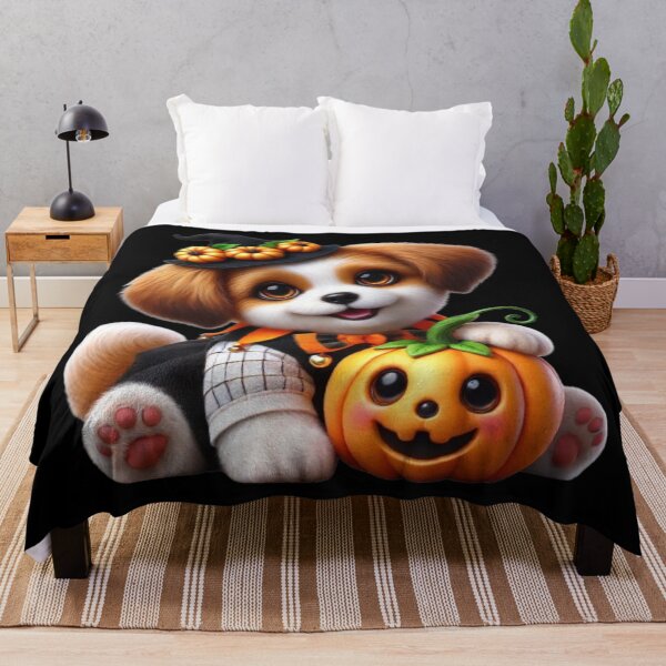 Item preview, The witch puppy and his accomplice pumpkin designed and sold by AmigosFurEver.