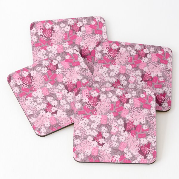 Item preview, Australian Native Flowers - pink -  floral symphony designed and sold by KizzyW.