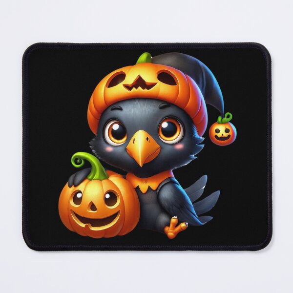 Item preview, The Wizard Raven and His Pumpkin Companion designed and sold by AmigosFurEver.