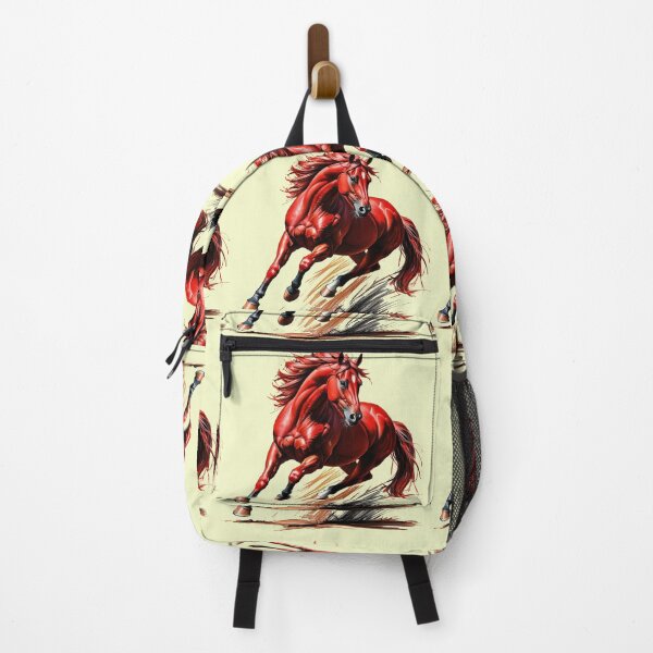 Item preview, A red horse is running in the dirt designed and sold by PWDigitalArt.