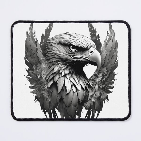Item preview, Eagle head designed and sold by Valkyriepress.