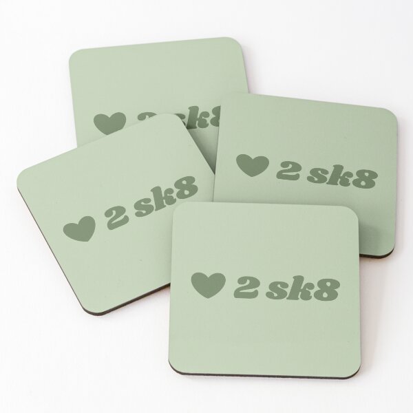 Item preview, Love to skate - green quote designed and sold by Cre8iveCat.