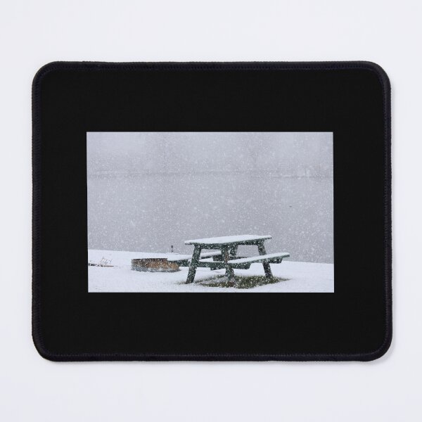 Item preview, Picnic Table in Heavy Snow designed and sold by Hipnautical.