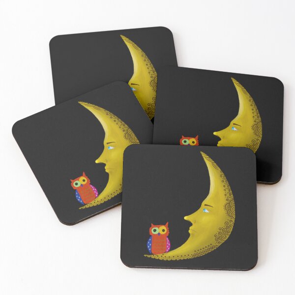 Item preview, The moon and an owl designed and sold by Schocolatemx.