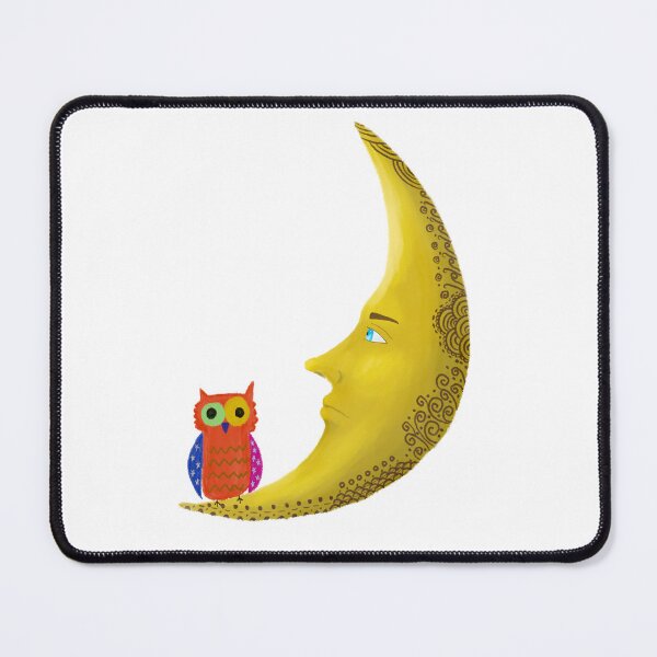 Item preview, The moon and an owl designed and sold by Schocolatemx.