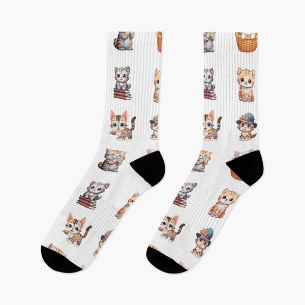 Item preview, Cute Kawaii Cat Sticker Set designed and sold by OutLoudDesigns.