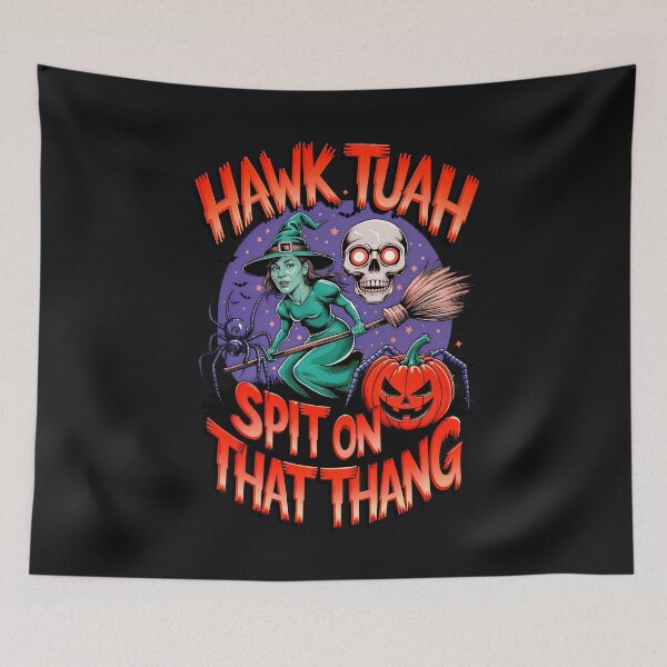 Item preview, Halloween Hawk Tuah Spit On That Thang Meme designed and sold by TheArtOfPat.