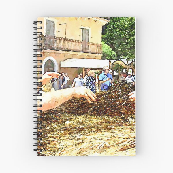 Item preview, Peasants with grain bundles in the square designed and sold by Giuseppe Cocco.