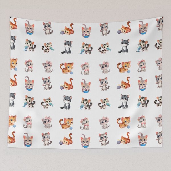 Item preview,  Cute Kawaii Cat Sticker Set 2 designed and sold by OutLoudDesigns.