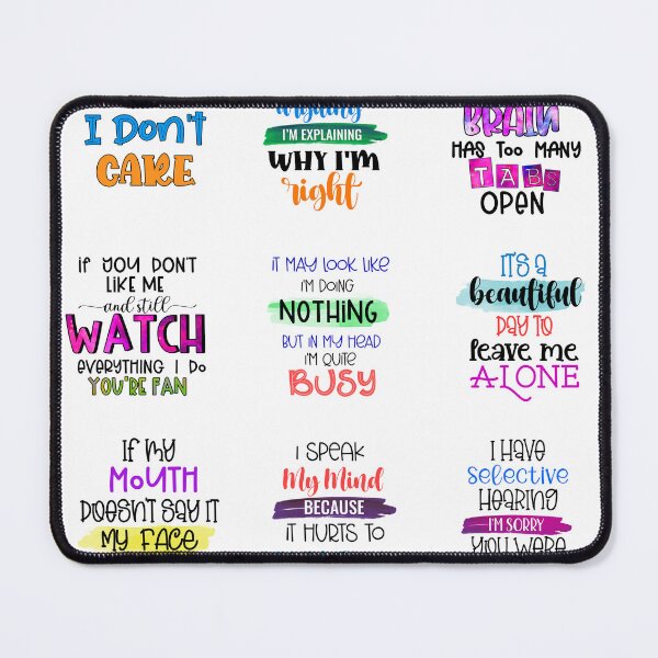 Item preview, Funny Quotes Sticker Set designed and sold by OutLoudDesigns.